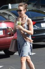 LILY COLLINS Leaves a Bar in Los Angeles 0411