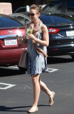 LILY COLLINS Leaves a Bar in Los Angeles 0411