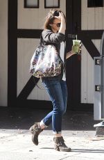 LILY COLLINS Leaves Earthbar in Los Angeles 1811