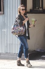 LILY COLLINS Leaves Earthbar in Los Angeles 1811