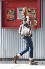 LILY COLLINS Leaves Earthbar in Los Angeles 1811
