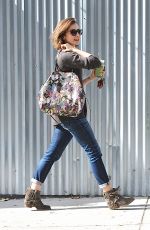 LILY COLLINS Leaves Earthbar in Los Angeles 1811