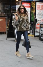 LISA SNOWDON Leaves Capital FM Studio in London 2011