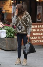 LISA SNOWDON Leaves Capital FM Studio in London 2011