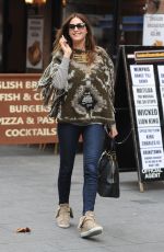 LISA SNOWDON Leaves Capital FM Studio in London 2011