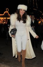 LIZZIE CUNDY Arrives at Winter Wonderland in London