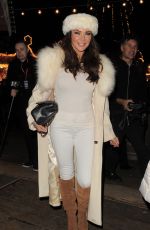 LIZZIE CUNDY Arrives at Winter Wonderland in London