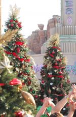 LUCY HALE at Disney Frozen Christmas Celebration in Anaheim