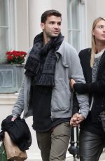 MARIA SHARAPOVA and Grigor Dimitrov Shopping at Dover Street in London