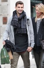 MARIA SHARAPOVA and Grigor Dimitrov Shopping at Dover Street in London