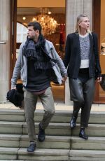 MARIA SHARAPOVA and Grigor Dimitrov Shopping at Dover Street in London