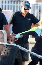 MARIAH CAREY in Wet Suit at a Boat Ride in Perth