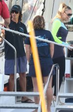 MARIAH CAREY in Wet Suit at a Boat Ride in Perth