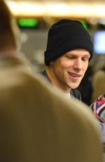 MIA WASIKOWSKA and Jesse Eisenberg Arrives at LAX Airport in Los Angeles