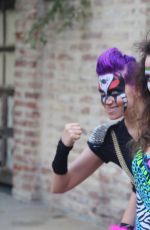 MILANA VAYNTRUB on the Set of Wrestling Isn