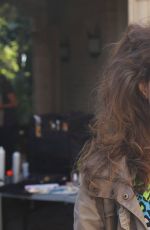 MILANA VAYNTRUB on the Set of Wrestling Isn