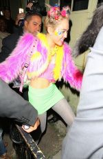 MILEY CYRUS Arrives at Factory Nightclub for Her Birthday Party