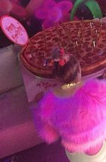 MILEY CYRUS Celebrates Her 22d Birthday at The Factory Nightclub in Hollywood