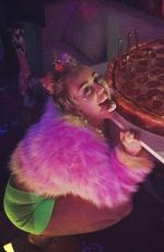 MILEY CYRUS Celebrates Her 22d Birthday at The Factory Nightclub in Hollywood