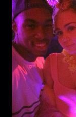 MILEY CYRUS Celebrates Her 22d Birthday at The Factory Nightclub in Hollywood