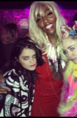 MILEY CYRUS Celebrates Her 22d Birthday at The Factory Nightclub in Hollywood