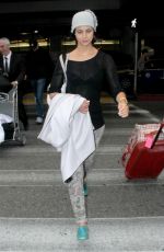 MORENA BACCARIN Arrives at Los Angeles International Airport