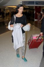 MORENA BACCARIN Arrives at Los Angeles International Airport