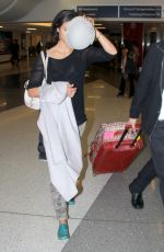 MORENA BACCARIN Arrives at Los Angeles International Airport