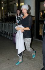 MORENA BACCARIN Arrives at Los Angeles International Airport