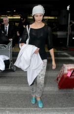 MORENA BACCARIN Arrives at Los Angeles International Airport