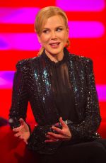 NICOLE KIDMAN on the Set of The Graham Norton Show in London