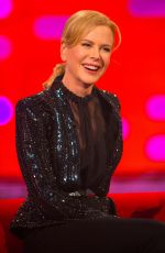 NICOLE KIDMAN on the Set of The Graham Norton Show in London