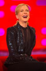 NICOLE KIDMAN on the Set of The Graham Norton Show in London