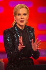 NICOLE KIDMAN on the Set of The Graham Norton Show in London