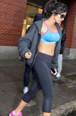 PADMA LAKSHMI in Leggings and Tank Top Heading to a Gym in New York