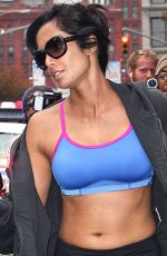 PADMA LAKSHMI in Leggings and Tank Top Heading to a Gym in New York
