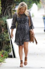 Pregnant ALI LARTER Out and About in Beverly Hills