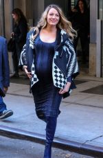 Pregnant BLAKE LIVELY Out and About in New York