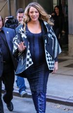 Pregnant BLAKE LIVELY Out and About in New York