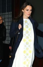Pregnant KEIRA KNIGHTLEY Leaves a Downtown Hotel in New York