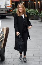 RACHEL STEVENS Arrives at at Capital FM Radio in London