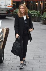 RACHEL STEVENS Arrives at at Capital FM Radio in London