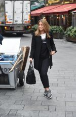 RACHEL STEVENS Arrives at at Capital FM Radio in London