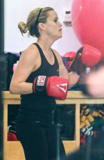 REESE WITHERSPOON at a Boxing Class in Brentwood
