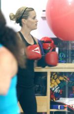 REESE WITHERSPOON at a Boxing Class in Brentwood