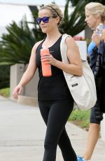 REESE WITHERSPOON at a Boxing Class in Brentwood