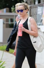 REESE WITHERSPOON at a Boxing Class in Brentwood