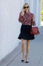 REESE WITHERSPOON in Skirt Out in Brentwood 0511
