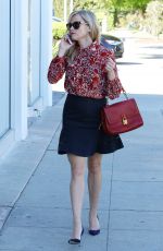 REESE WITHERSPOON in Skirt Out in Brentwood 0511