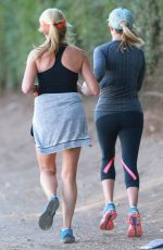 REESE WITHERSPOON Out Jogging with Friends in Los Angeles 2211
